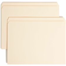 Smead Straight Tab Cut Letter Recycled Fastener Folder