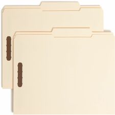 Smead 2/5 Tab Cut Letter Recycled Fastener Folder