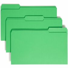 Smead Colored 1/3 Tab Cut Legal Recycled Top Tab File Folder