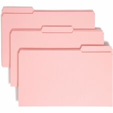 Smead Colored 1/3 Tab Cut Legal Recycled Top Tab File Folder