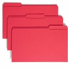 Smead Colored 1/3 Tab Cut Legal Recycled Top Tab File Folder