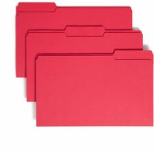Smead Colored 1/3 Tab Cut Legal Recycled Top Tab File Folder