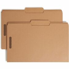Smead 2/5 Tab Cut Legal Recycled Fastener Folder