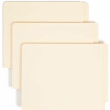 Smead Straight Tab Cut Letter Recycled Fastener Folder