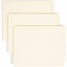 Smead Straight Tab Cut Letter Recycled Fastener Folder