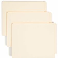 Smead Straight Tab Cut Letter Recycled Fastener Folder