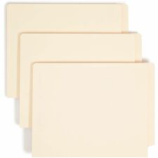 Smead Straight Tab Cut Letter Recycled Fastener Folder