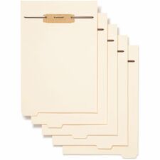 Smead 1/5 Tab Cut Letter Folder Divider with Fastener