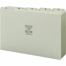Smead A-Z 1/5 Tab Cut Recycled Legal Pressboard Guides