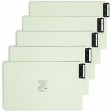 Smead 100% Recycled Filing Guides with Vertical Extra-Wide Blank Tab