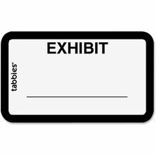 Tabbies Color-coded Legal Exhibit Labels