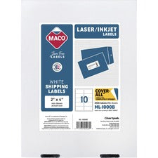 Maco Laser Printer White Shipping Labels