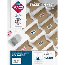 Maco White UPC Labels