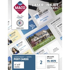Maco 2-Up Laser/Inkjet Post Cards