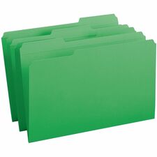 Smead Colored 1/3 Tab Cut Legal Recycled Top Tab File Folder