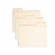 Smead SuperTab 1/3 Tab Cut Letter Recycled Top Tab File Folder