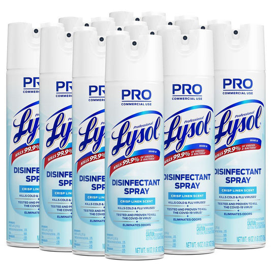 Professional Lysol Linen Disinfectant Spray - 12 / Carton