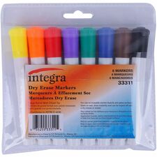 Integra Chisel Point Dry-erase Markers