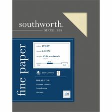 Southworth 25% Cotton Business Cover Stock