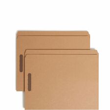 Smead Straight Tab Cut Letter Recycled Fastener Folder