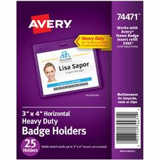 Avery® Heavy-Duty Badge Holders