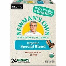 Newman's Own® Organics K-Cup, Pod Special Blend Keurig Single-Serve K-Cup Pods, Medium Roast Coffee, 24 Count