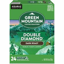 Green Mountain Coffee K-Cup, Pod Double Diamond, Keurig Single-Serve K-Cup pods, Dark Roast Coffee, 24 Count