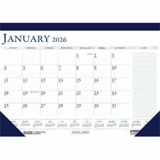 House of Doolittle Blue/Gray Print Monthly Desk Pad