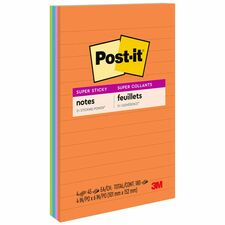 Post-it® Super Sticky Notes - Energy Boost Color Collection