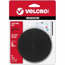 VELCRO® Sticky Back 5ft x 3/4in Roll Black
