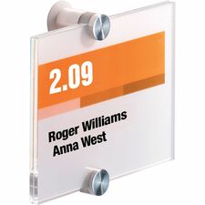 DURABLE Crystal Standoff Interior Wall Sign