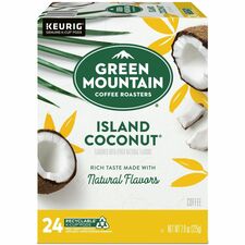 Green Mountain Coffee K-Cup, Pod Island Coconut Keurig Single-Serve K-Cup Pods, Light Roast Coffee, 24 Count