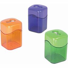 Baumgartens Wave Pencil Sharpener Dual Hole ASSORTED Colors (19060)