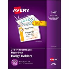 Avery® Heavy-Duty Hanging-Style Badge Holders