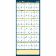 House of Doolittle Laminated Yearly Wall Planner