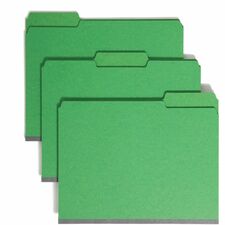 Smead Colored 1/3 Tab Cut Letter Recycled Fastener Folder