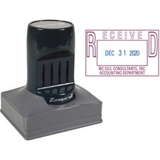 Xstamper VX Pre-inked Message Date Stamp