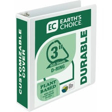 Samsill Earth's Choice Plant-based Durable View Binder