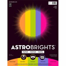 Astrobrights Color Copy Paper "Happy" , 5 Assorted Colours