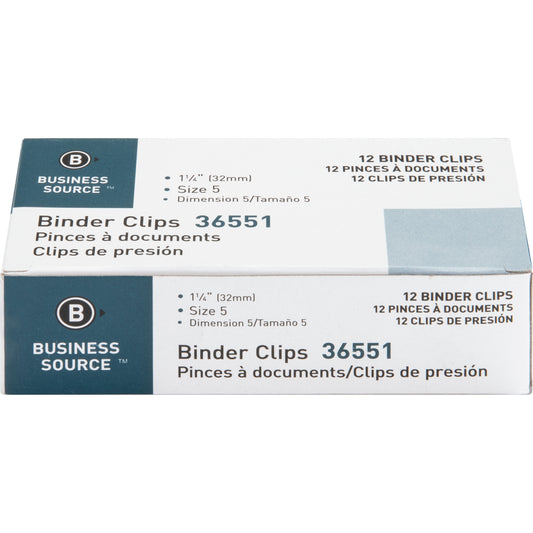 Business Source Fold-back Binder Clips - Medium