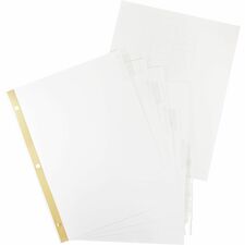 Business Source Tear-resistant Clear Tab Index Dividers