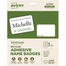 Avery® Eco-friendly Premium Name Badge Labels