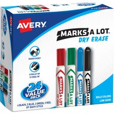 Avery® Marks A Lot Desk & Pen-Style Dry Erase Markers