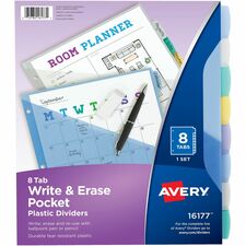 Avery® Write & Erase Pocket Dividers