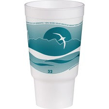 Dart J Cup 32 oz Horizon Design Foam Pedestal Cups