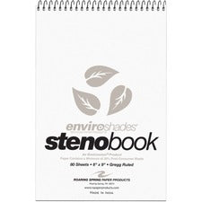 Roaring Spring Enviroshades Recycled Spiral Steno Memo Book