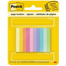 Post-it® Page Markers - 1/2"W - Bright Colors