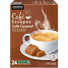 Café Escapes® K-Cup, Pod Café Caramel, Keurig Single-Serve K-Cup Pods, 24 Count