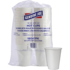 Genuine Joe 12 oz Disposable Hot Cups