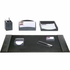 Dacasso Embossed Leather Desk Set